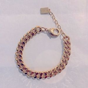 Miranda Frye Gold plated link bracelet.